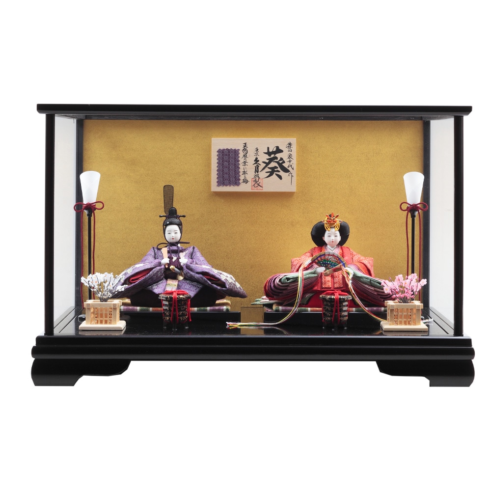 柴田家千代作　親王ケース飾り　72H-KK1