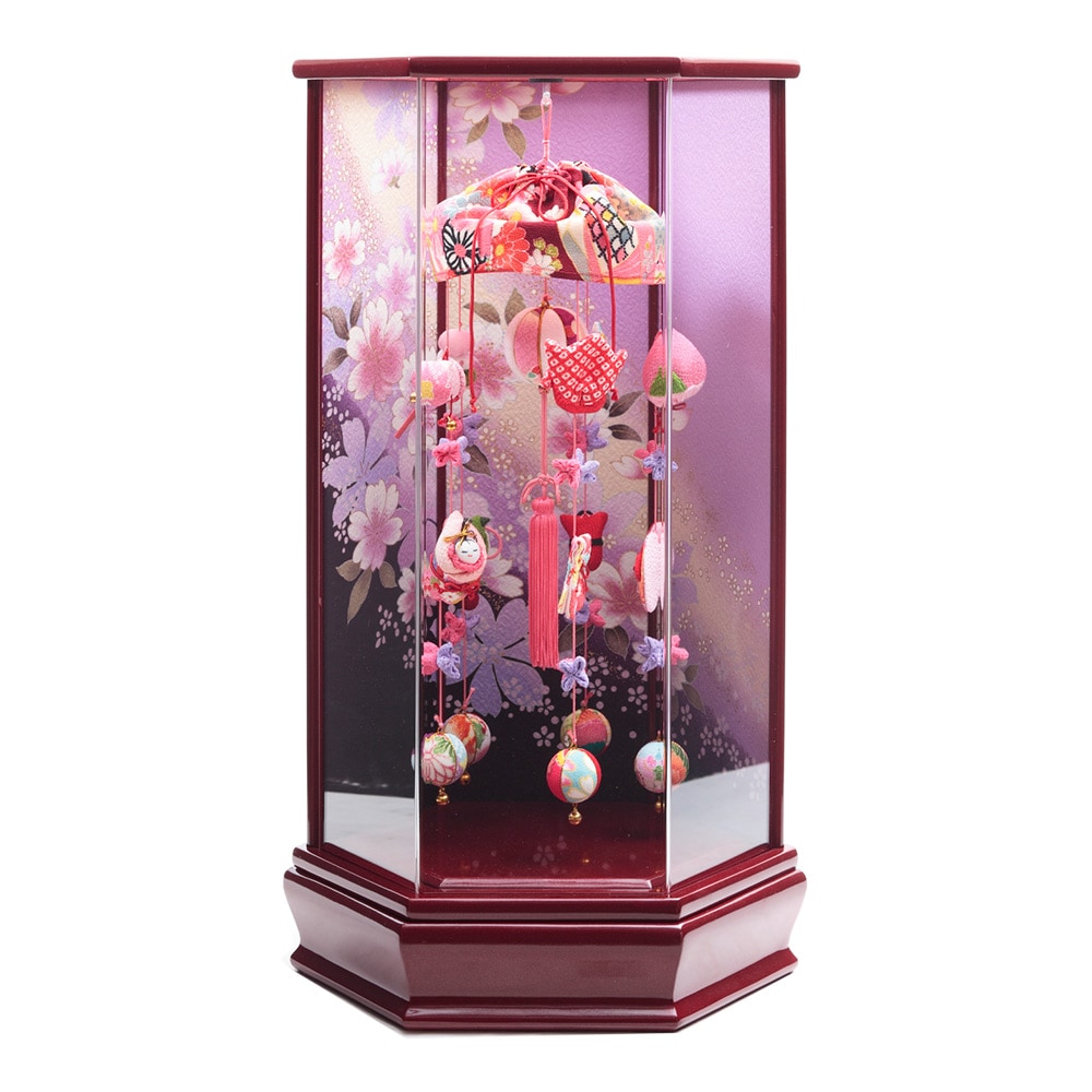 つるし雛　アクリルケース　72H-R18