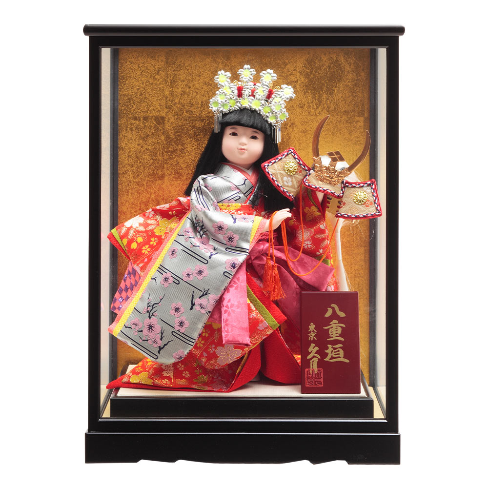 日本人形 八重垣 新品 歌舞伎 八重垣姫 兜 日本髪 着物