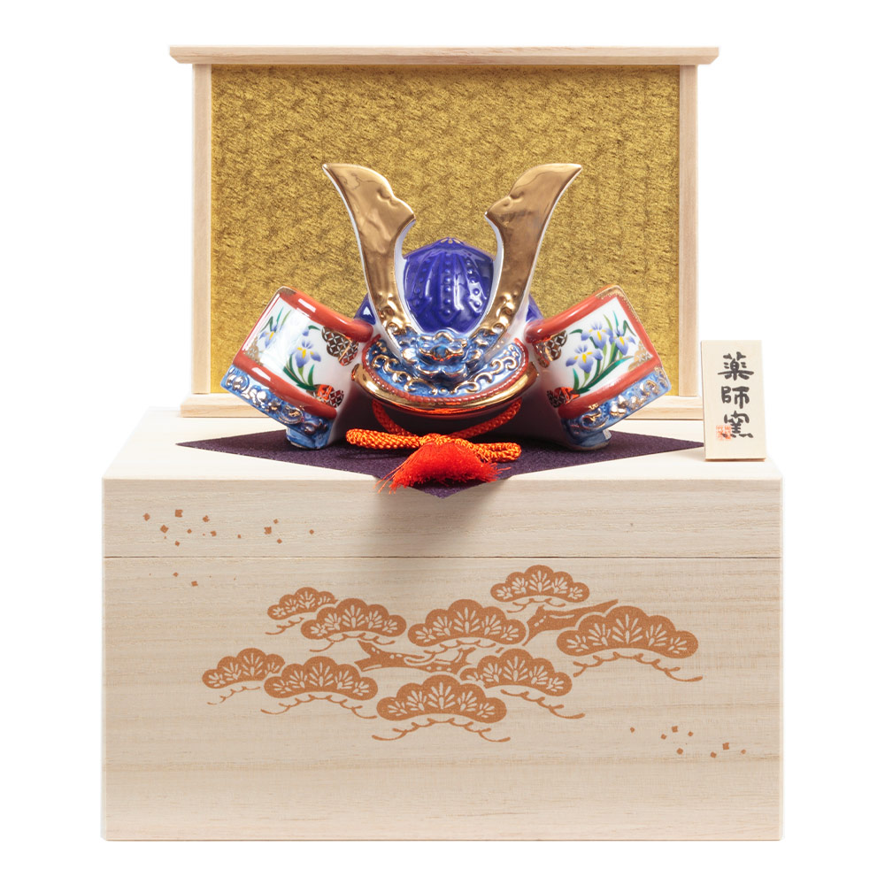 五月小物 R-5767 染錦出世兜 収納飾り | つるし・名前旗・小物など 