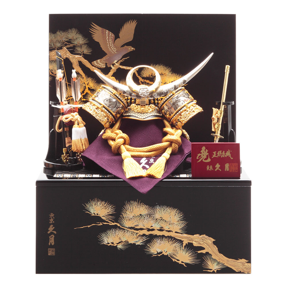 上杉謙信公　兜収納飾り　72GR-S86
