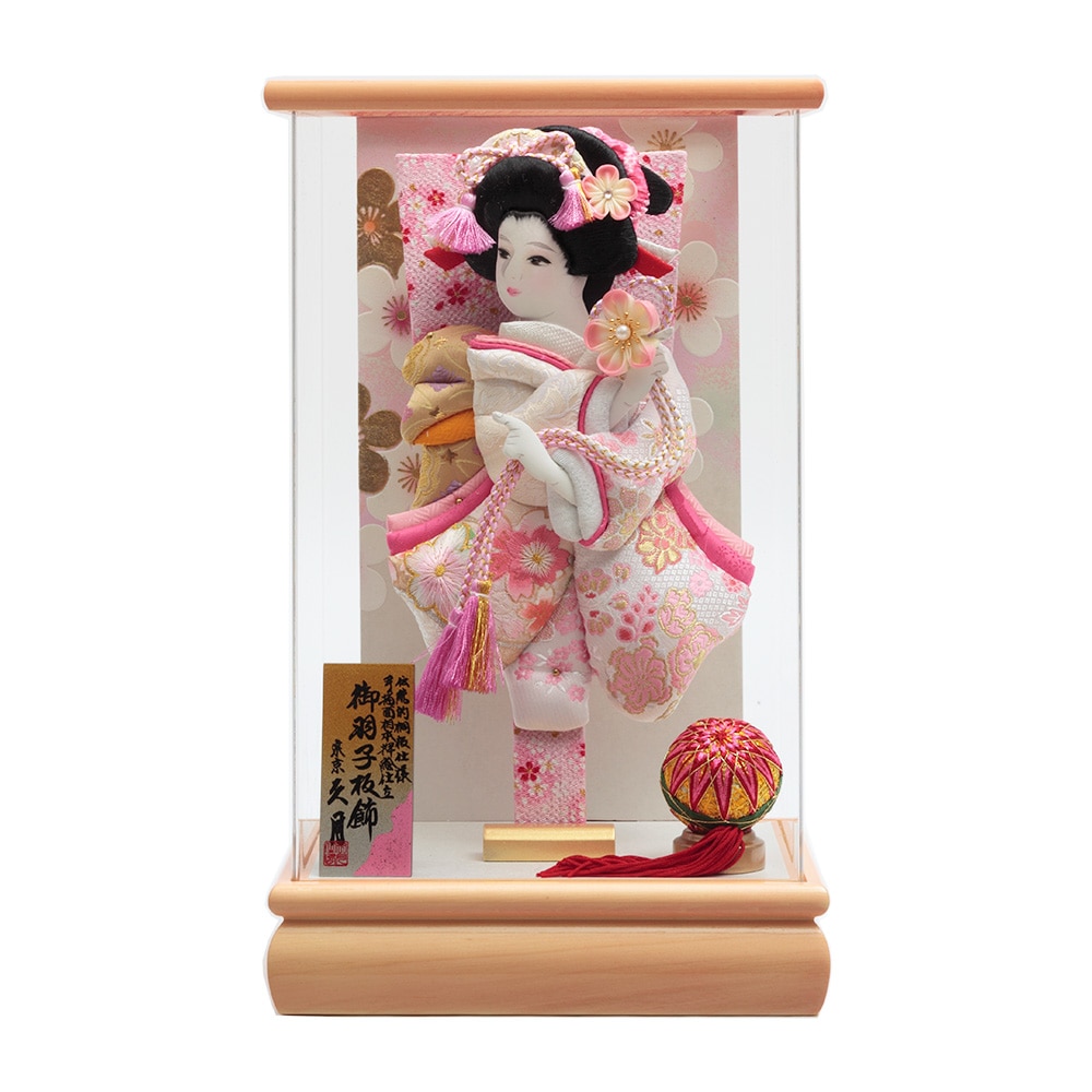 東京久月 羽子板 ガラスケース13号・間口約25×奥行約23×