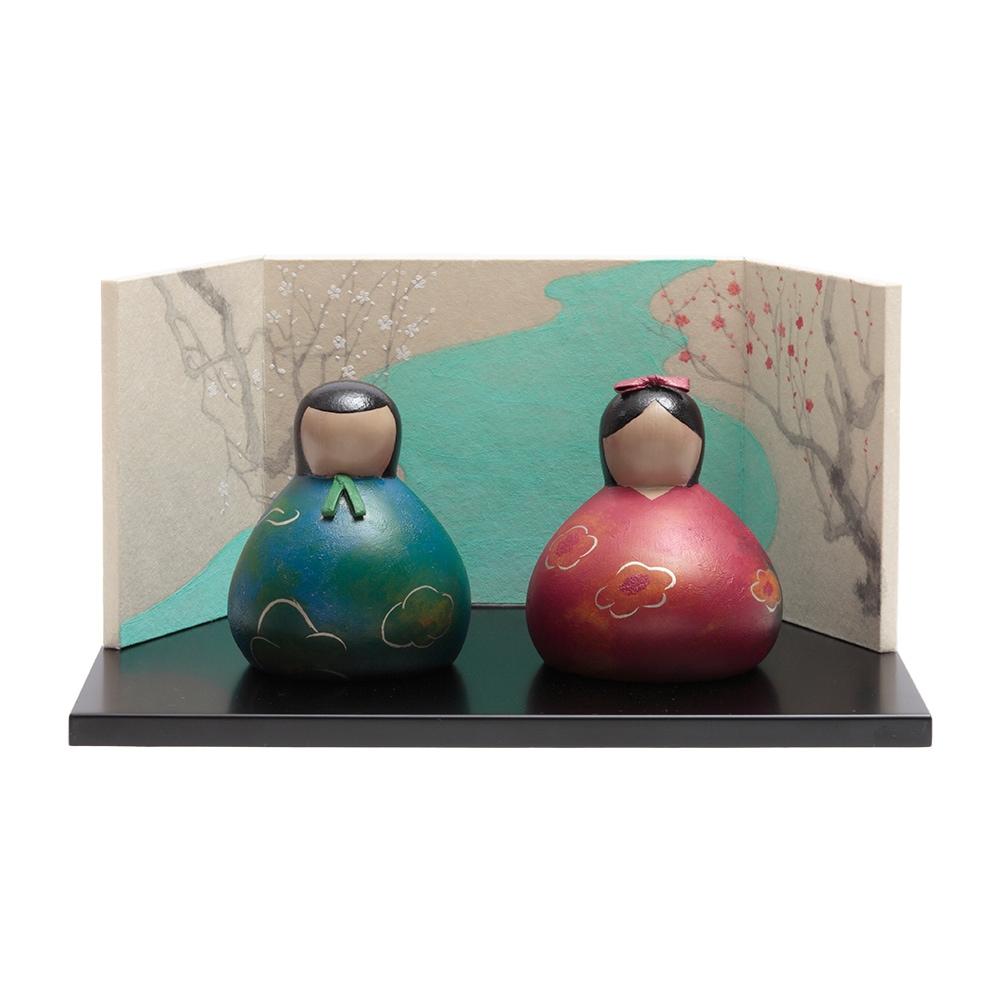 藝大作家逸品物雛人形 「おひな」 下村史作