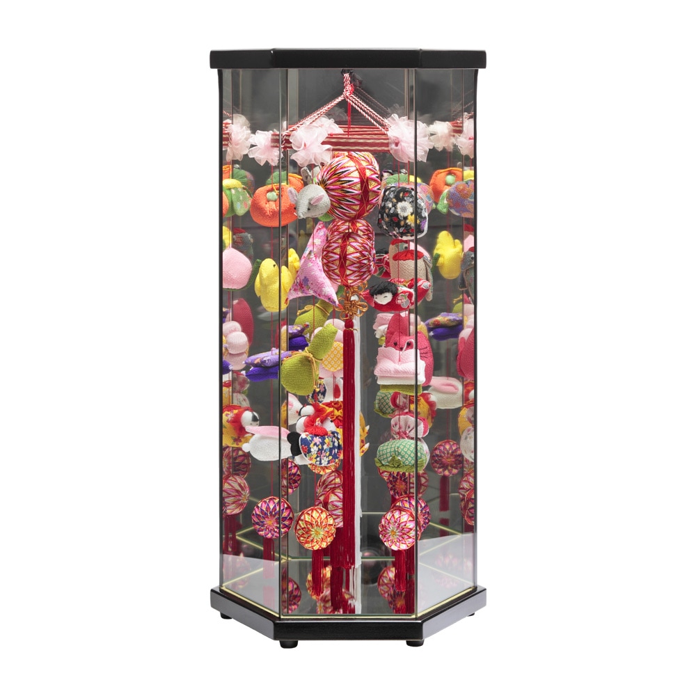 つるし雛　ガラスケース　73H-R12