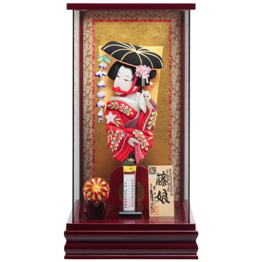 むさしや作　古典羽子板飾り　10号　ケース/板立て選択可能タイプ　73EH-45