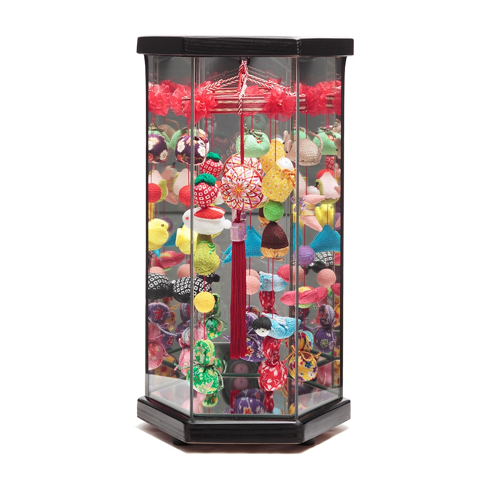 つるし雛（さげもん、ガラスケース）　73H-R11