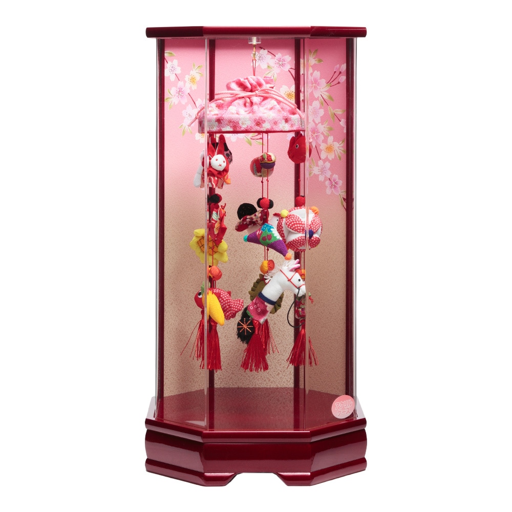 つるし雛 アクリルケース 3H-R19-Z