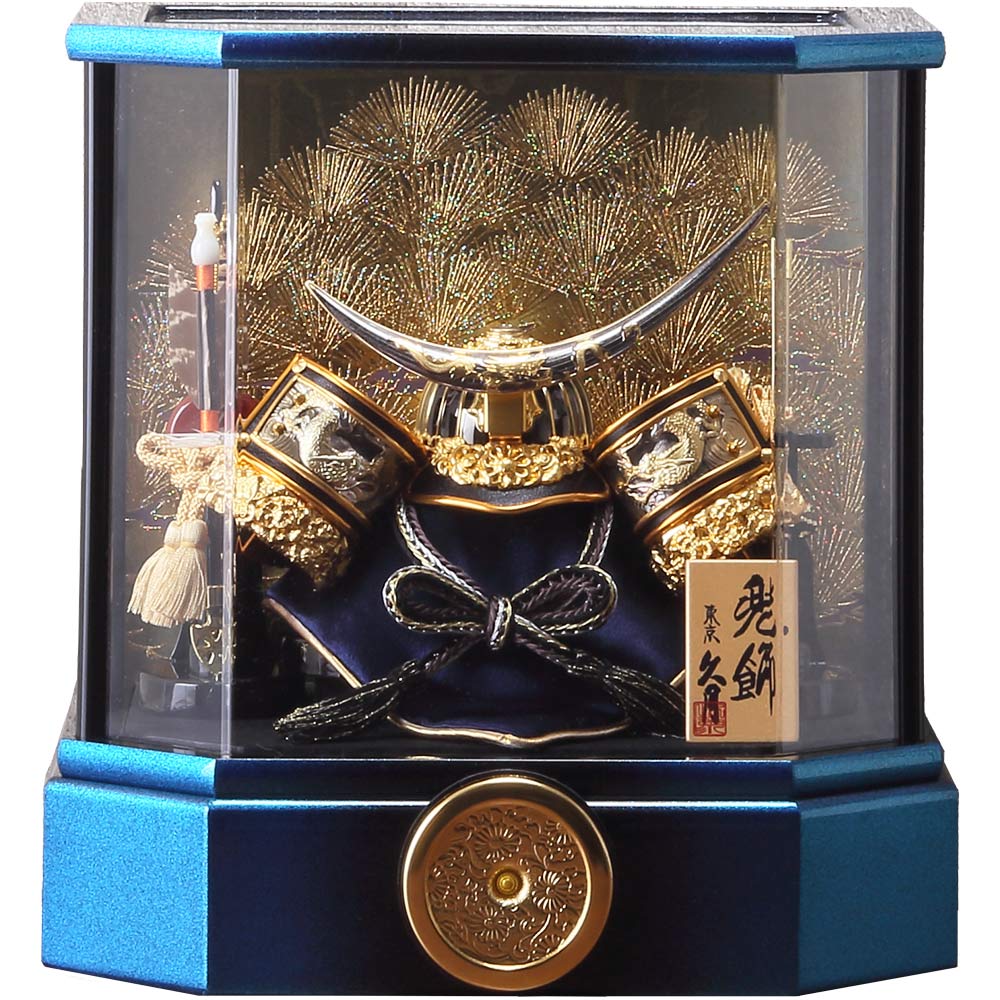 伊達政宗公　兜ケース飾り　アクリルケース　3G-C41-Z