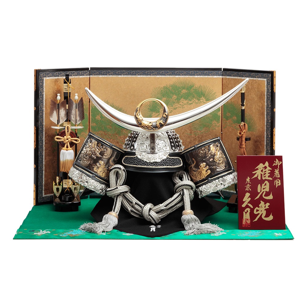 上杉謙信　東京久月　五月人形　着用兜飾り収納セット・着用できる兜 上杉謙信東京久月五月人形着用兜飾り収納セット・着用できる兜