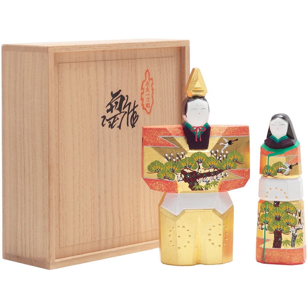 神泉作 奈良一刀彫 6号立雛 4H-I1 | 一刀彫（雛） | 【公式】 人形の久