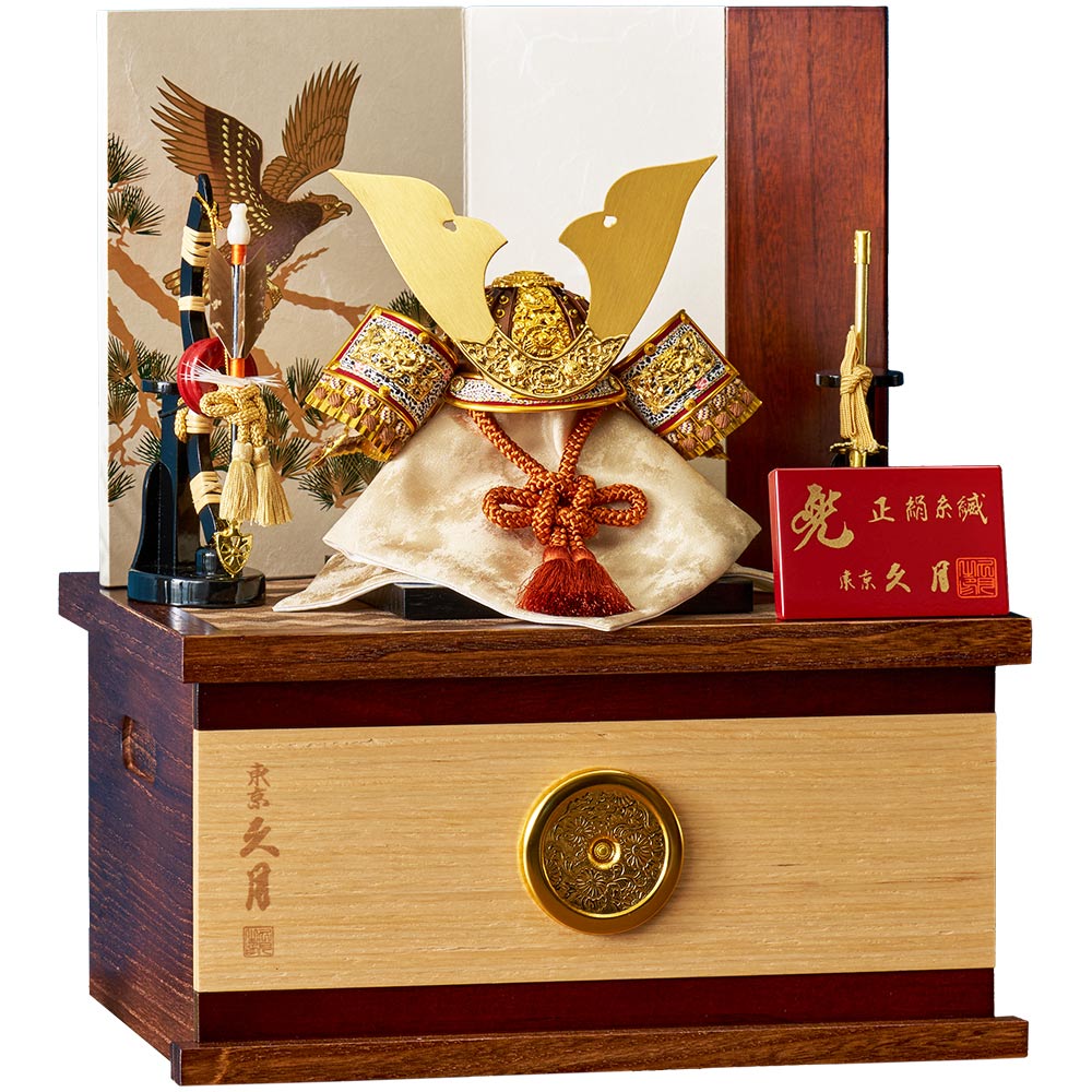 上杉謙信公 兜収納飾り ゆめいろシリーズ 4GR-S6-Z | 収納飾り