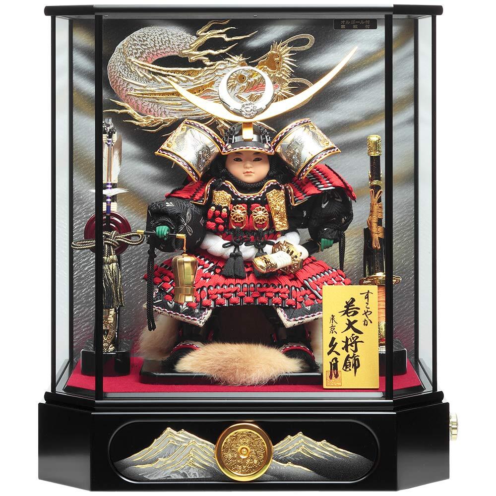 コロナ応援特価！］子供大将ガラスケース飾りオルゴール三宝付