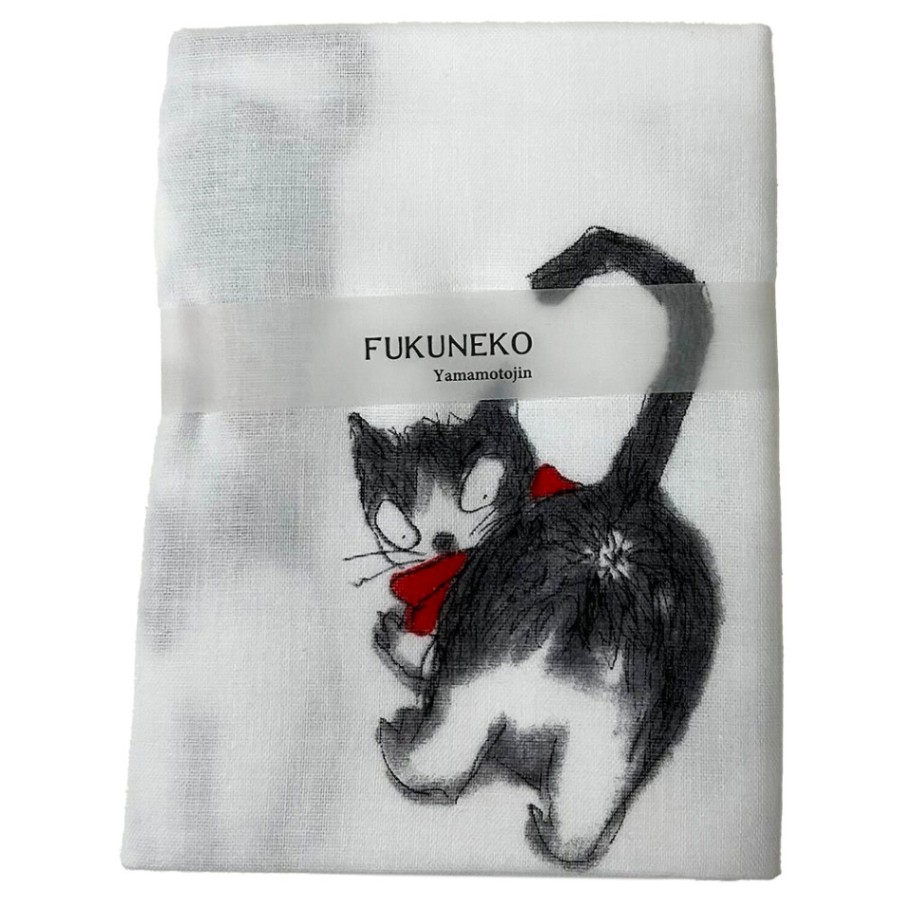 ふんわりてぬぐい かぎしっぽねこ 5013