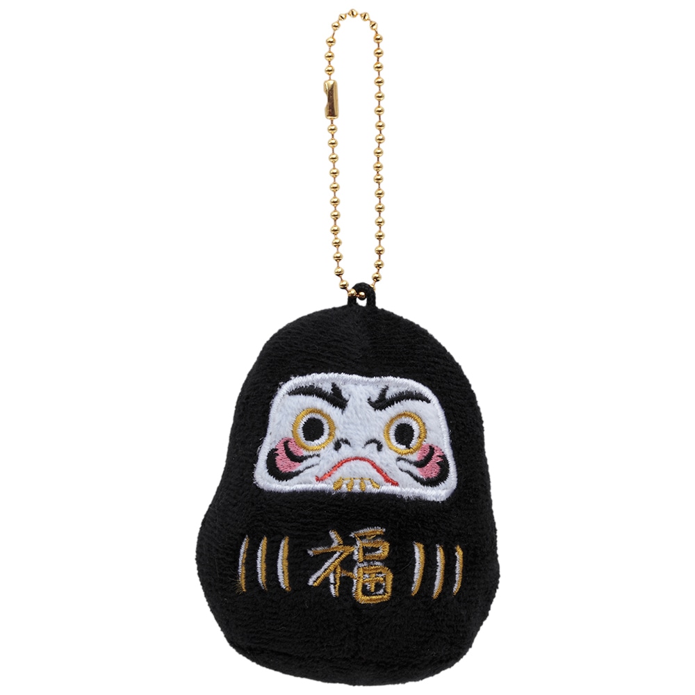 お願いマスコット　だるま　黒　IPM-67-Z