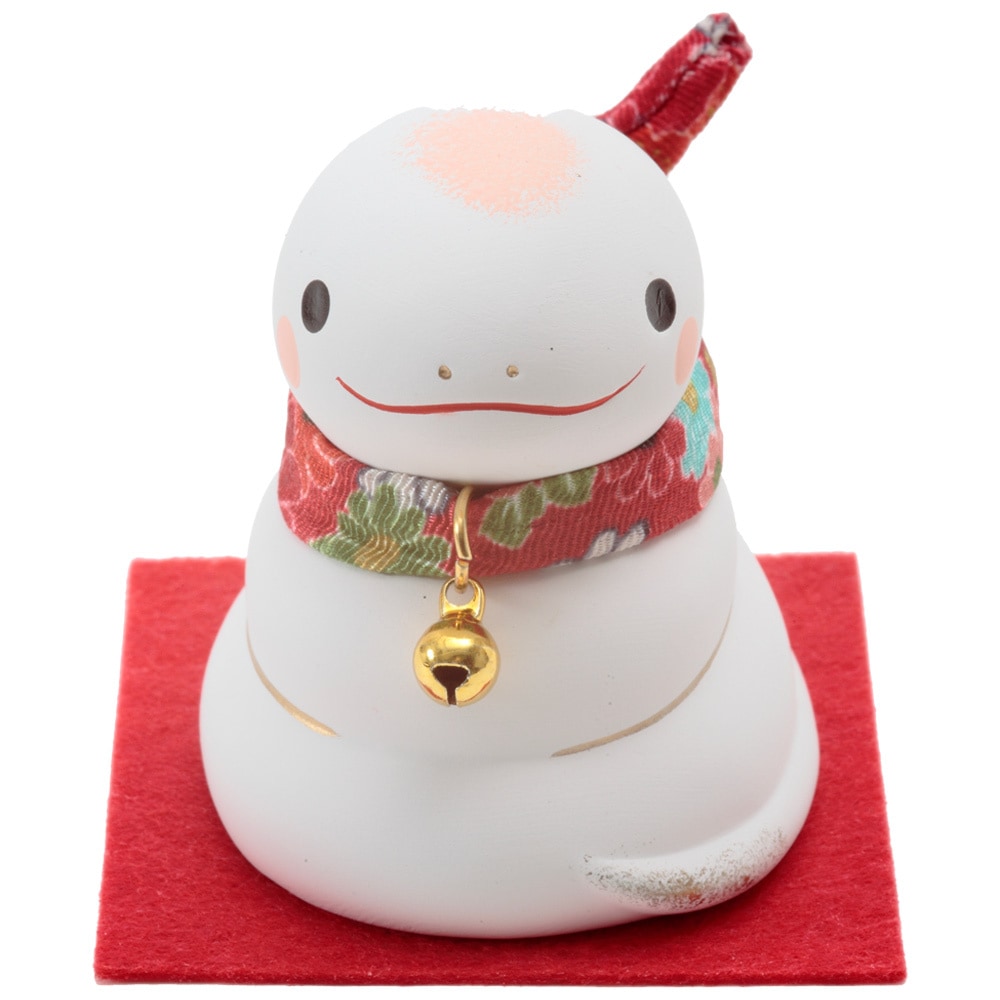 干支小物　R-160　 錦彩招福巳（福結び）
