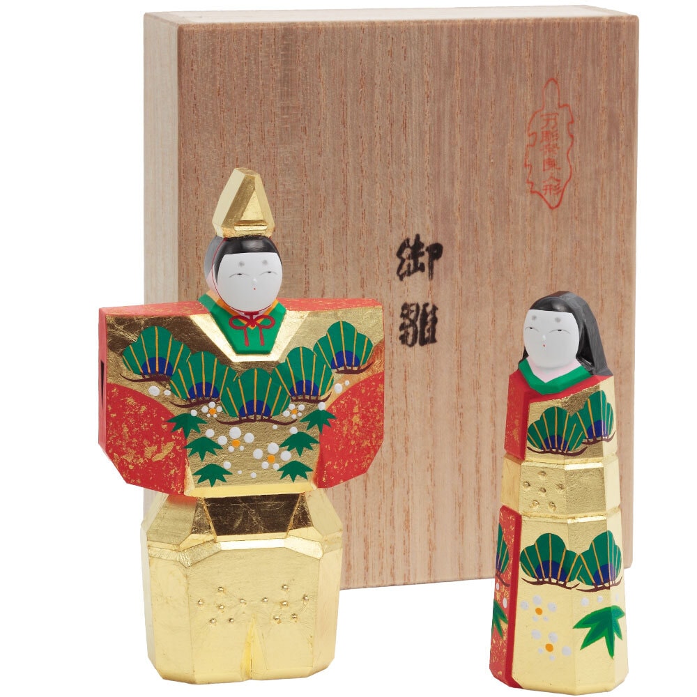 人形の久月 5号 忍者（金色）日本人形 日本製 お土産 A5051