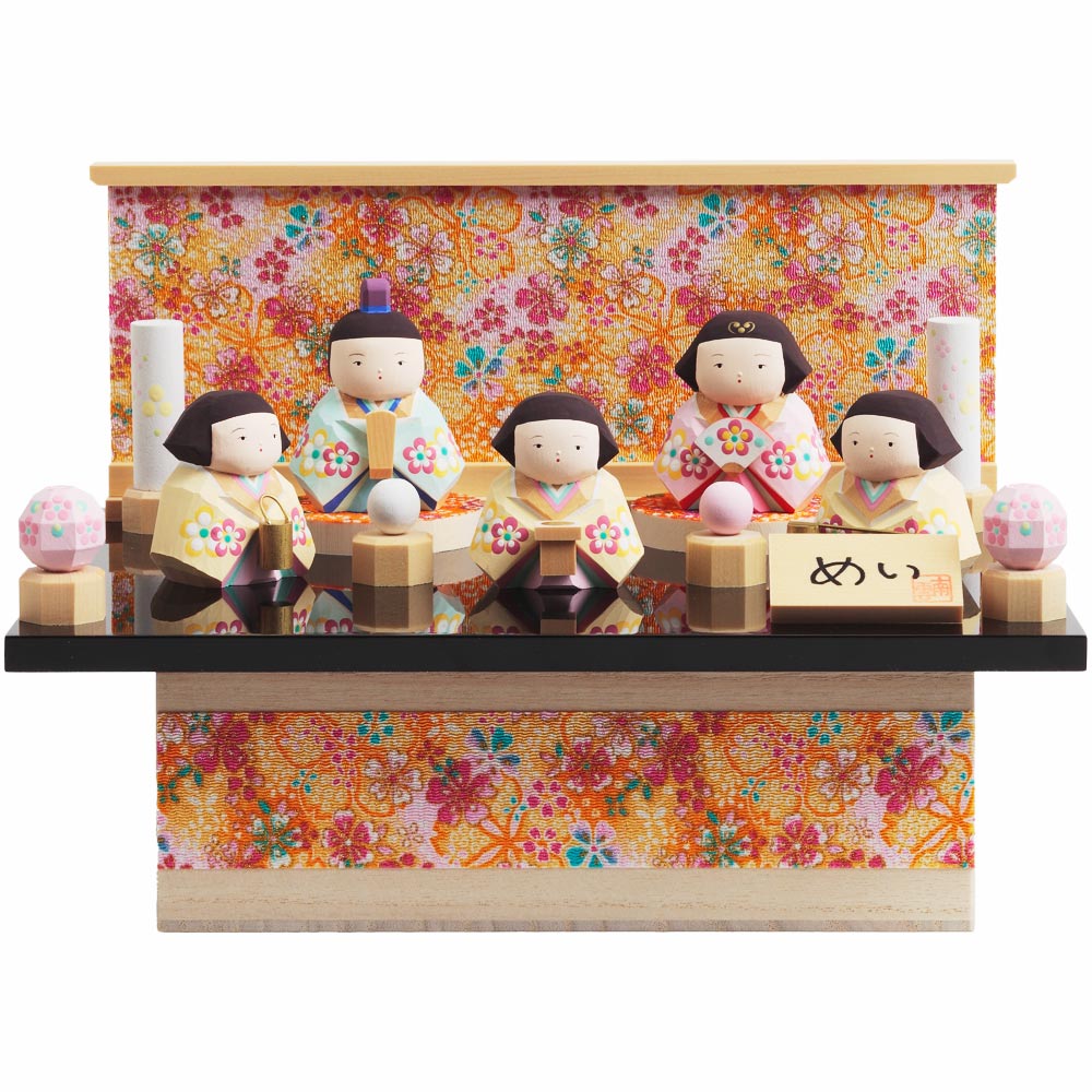 南雲作 伊予一刀彫 めい五人飾り 5H-I5