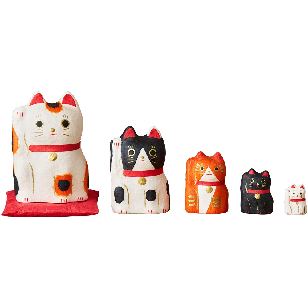 はりこーしか 招き猫 柄 13110 | 招き猫 | 【公式】 人形の久月