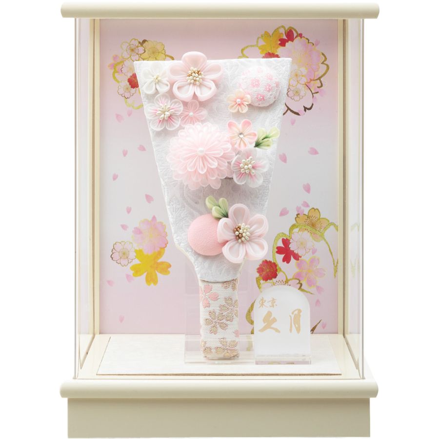 つまみ羽子板ケース飾り　7号　アクリルケース　6EH-07-Z