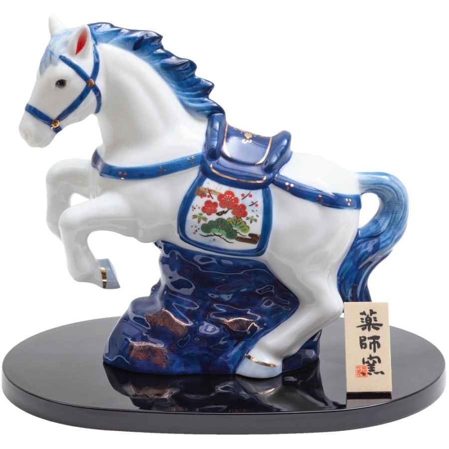 干支小物　R-169　染錦招福午　(天翔)