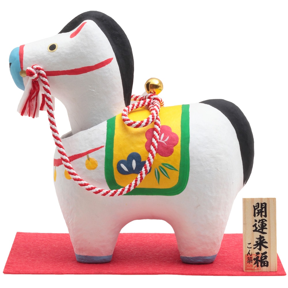 干支小物　R-86　首振り　幸福　午　4号