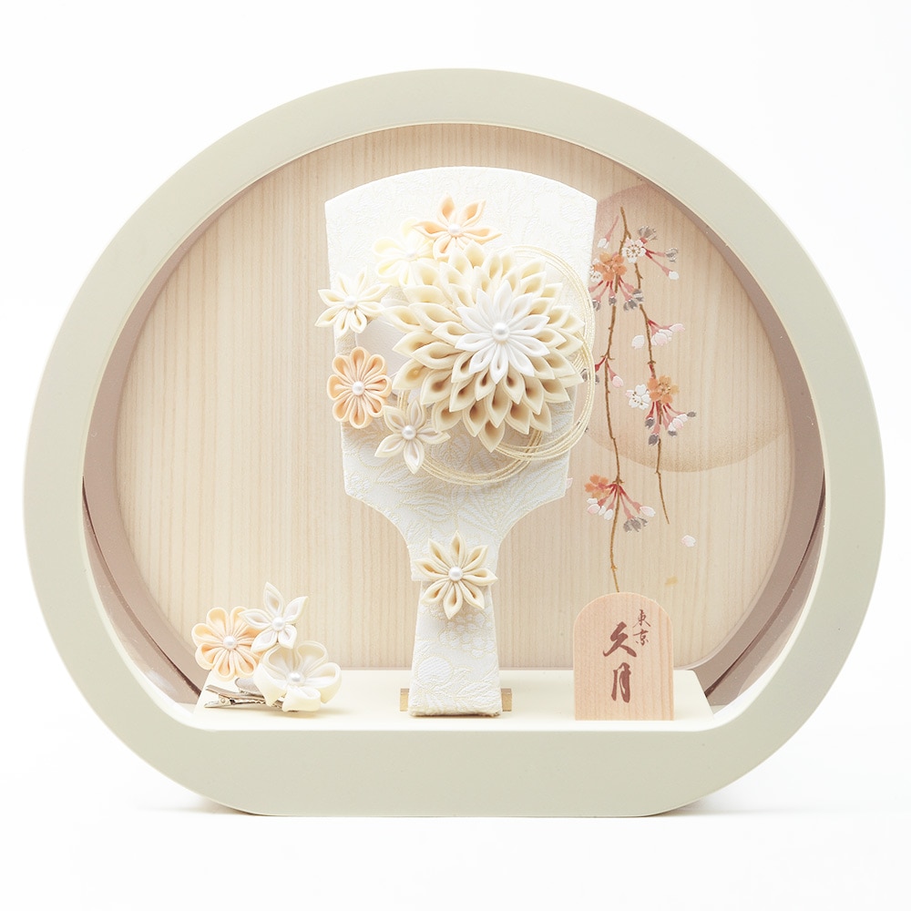 つまみ羽子板ケース飾り　7号　アクリルケース　6EH-29