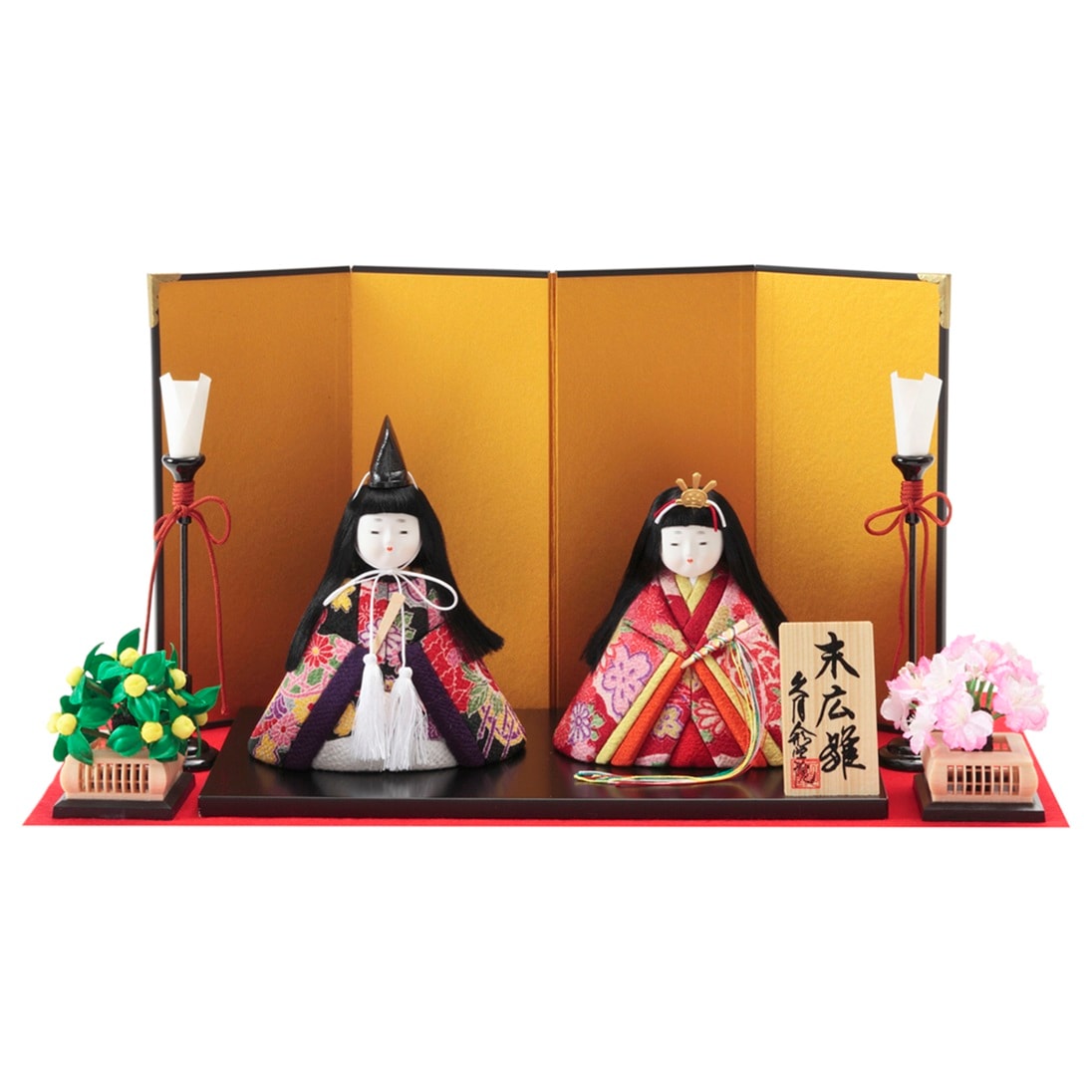 久月 木目込み手作りキット 『正絹 末広雛飾り』 | ひな人形材料