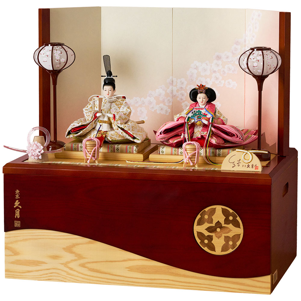 雛人形 収納飾り 雛人形 収納飾リセット【P84208】 | 職人手作りの【秀光人形工房】五月