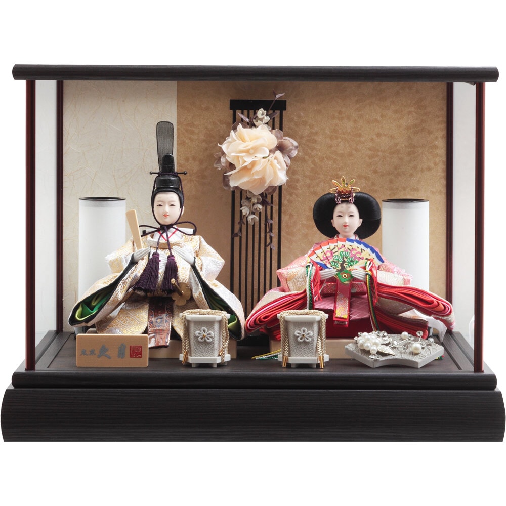 雛日本人形　人形　ひな祭り 雛人形 ひな人形 ケース飾り 舞踊人形【P85501】インターネット店だけ