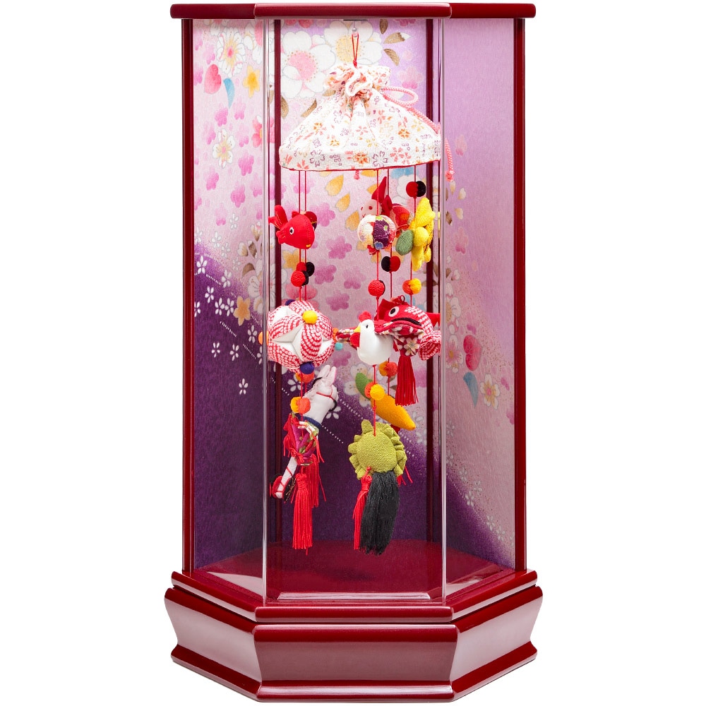 つるし雛　アクリルケース　6H-R12