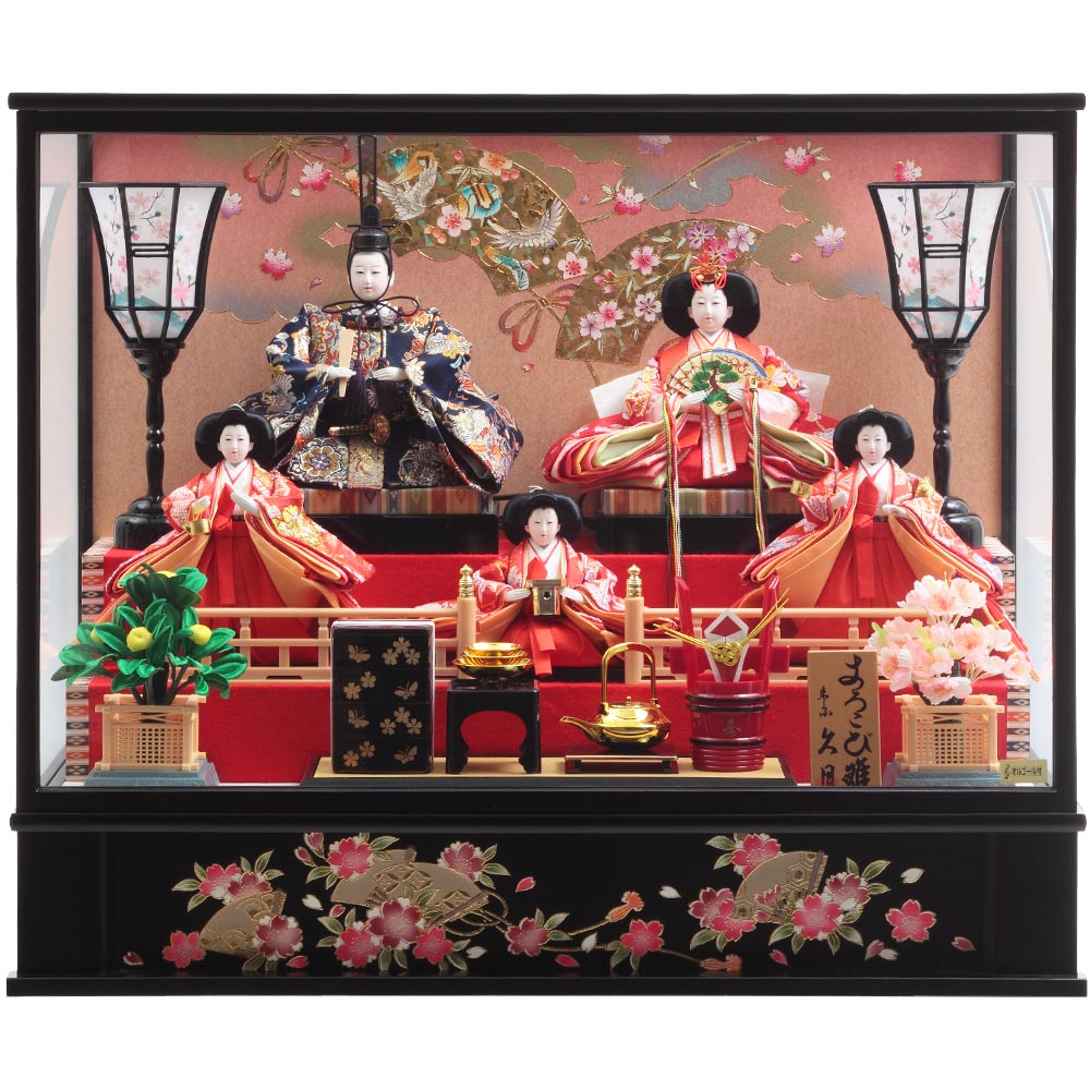 久月 雛人形 親王飾り ケース入り オルゴール付 雛人形 久月 親王飾り ケース入り オルゴール付き 美品