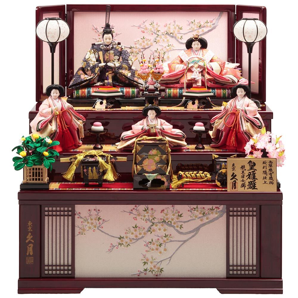 ワダエミ監修 木製三段 親王官女飾り 73HR-G14 | 段飾り | 【公式