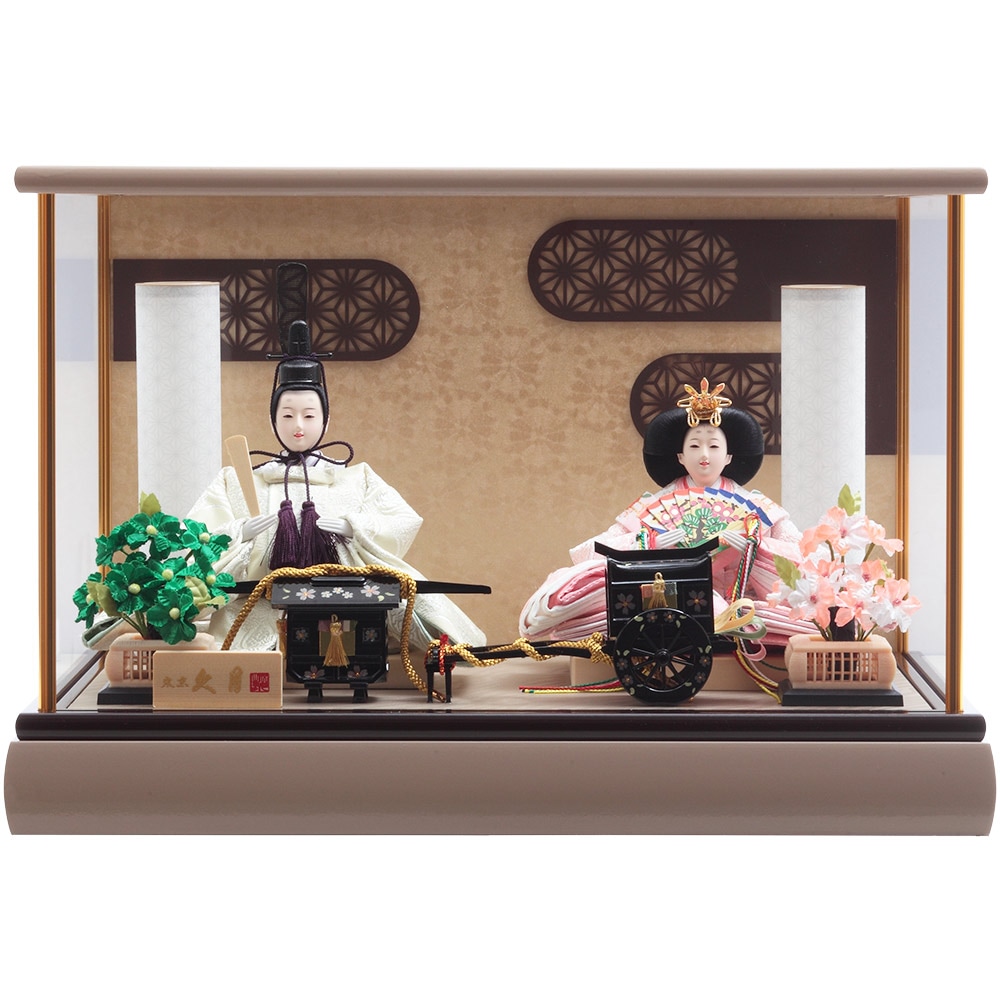 親王ケース飾り ガラスケース 6H-KK21 | ひな人形 | 【公式】 人形の久
