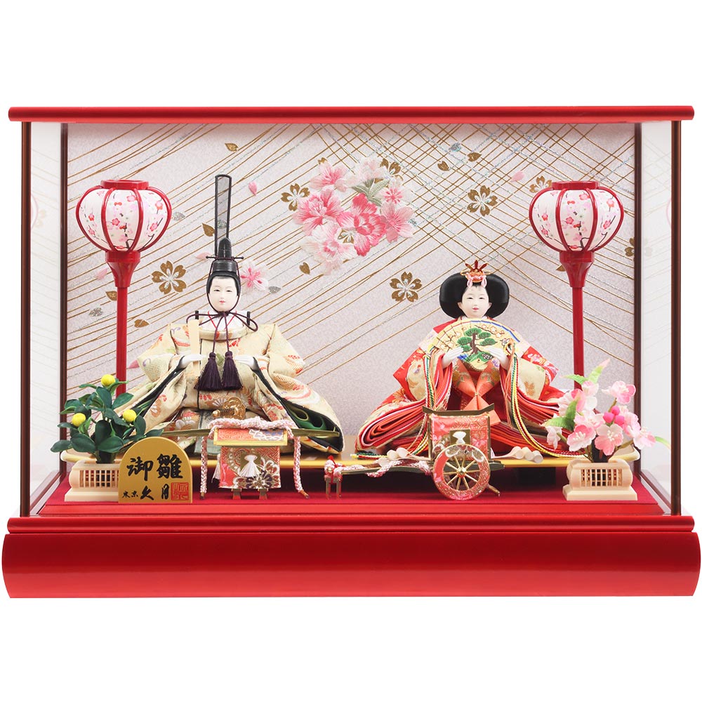 親王ケース飾り ガラスケース 6H-KK7 | ひな人形 | 【公式】 人形の久