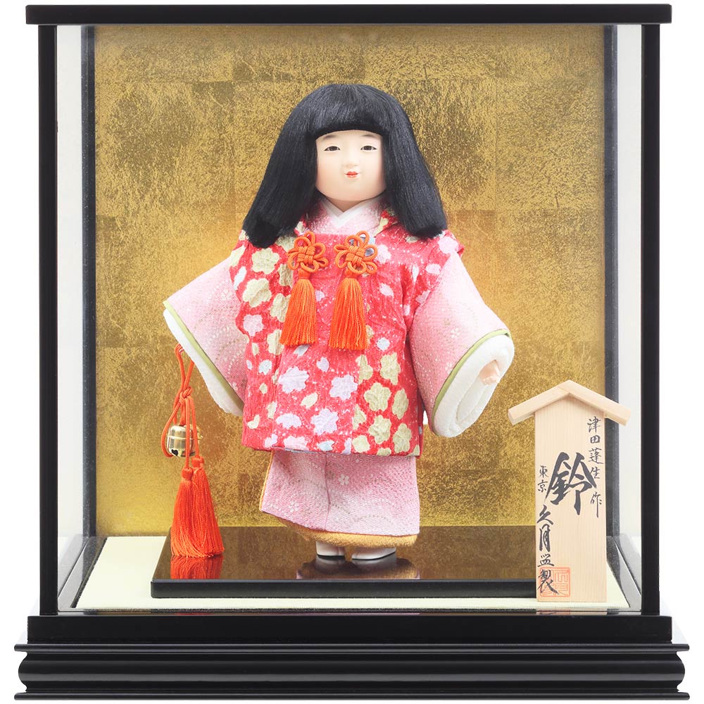 浮世人形ケース飾り 舞扇 73H-U5 | 浮世人形 | 【公式】 人形の久月