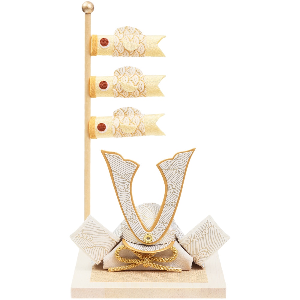 R-5072　和紙かぶとこいのぼり飾りshira