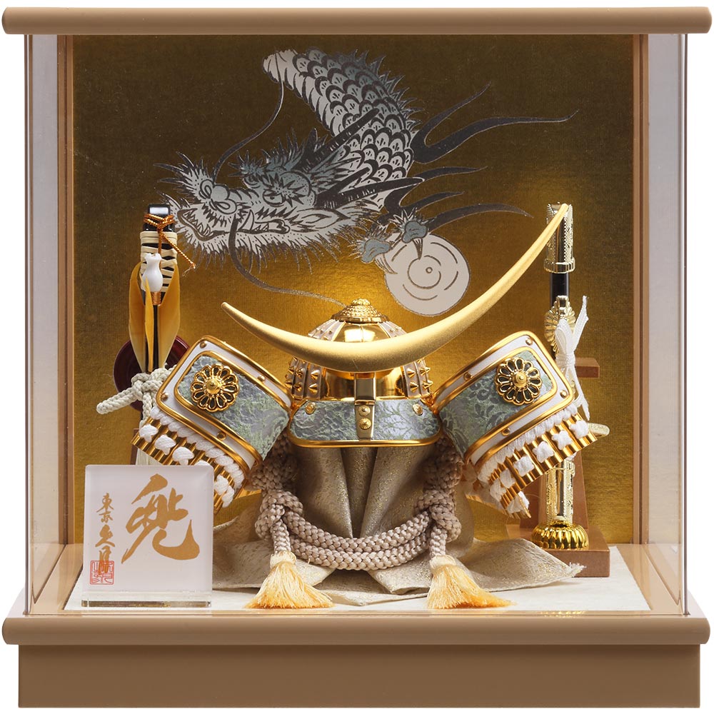 伊達政宗公　兜ケース飾り　アクリルケース　6G-C21-Z
