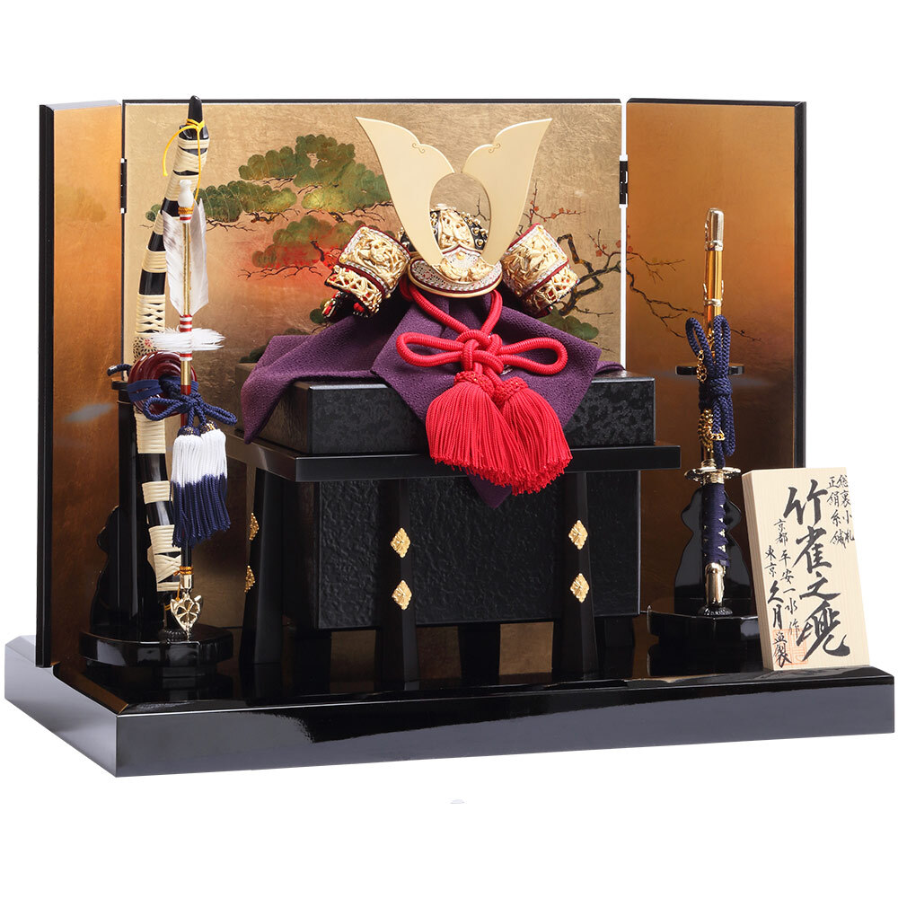 京都洛冑会　平安一水作　竹雀之兜飾り　国宝シリーズ　6GR-K3