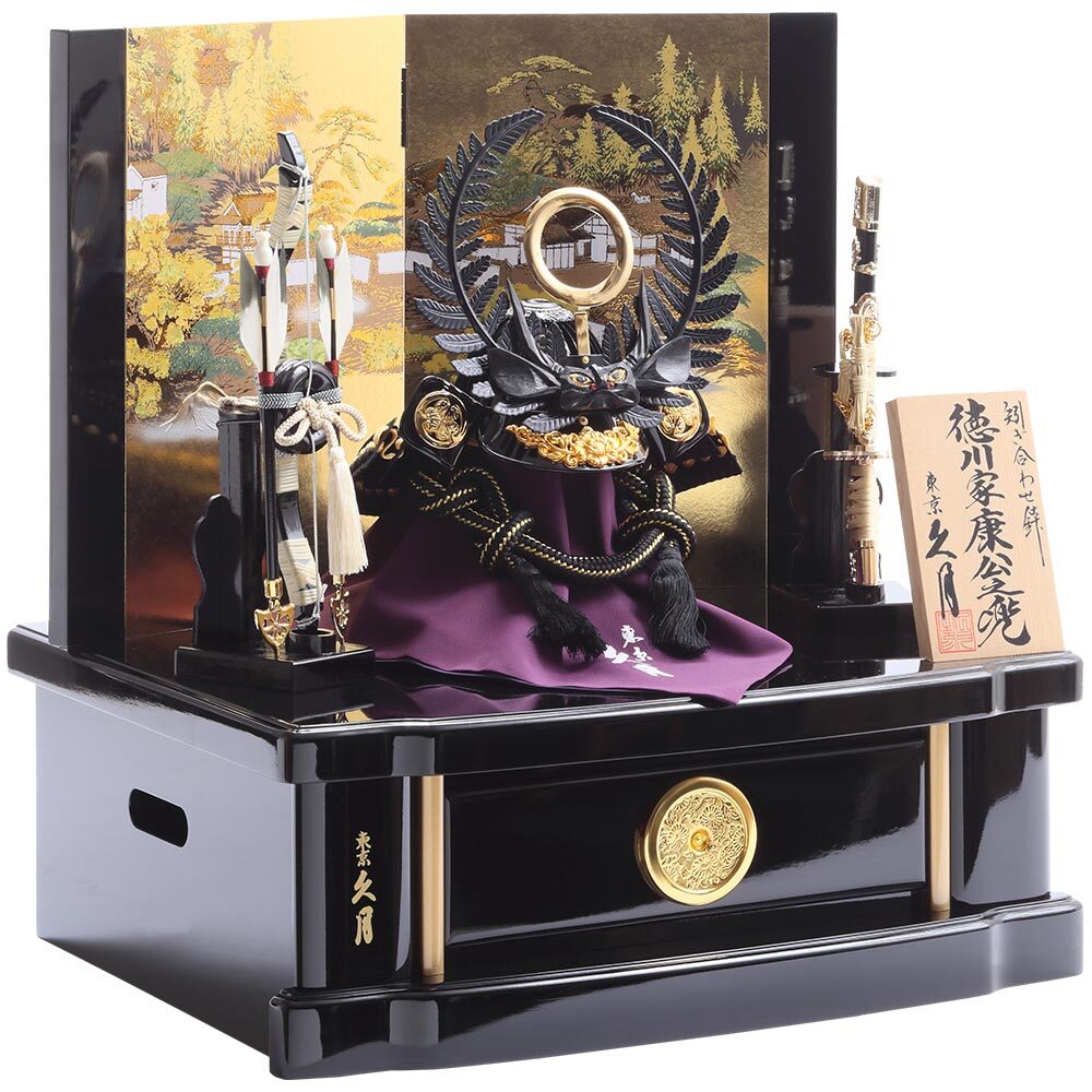 徳川家康公　兜収納飾り　6GR-S65