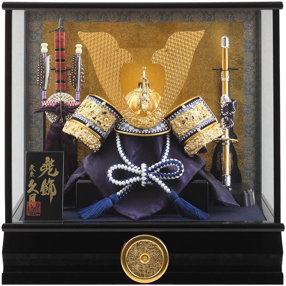 兜ケース飾り　ガラスケース　6G-C6