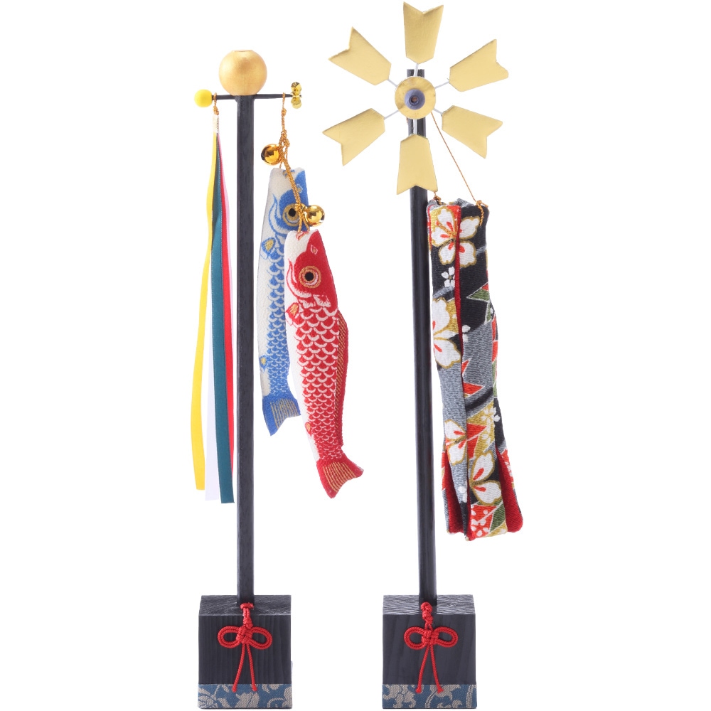 五月小物　スタンド染鯉のぼり　吹流し　R-5522