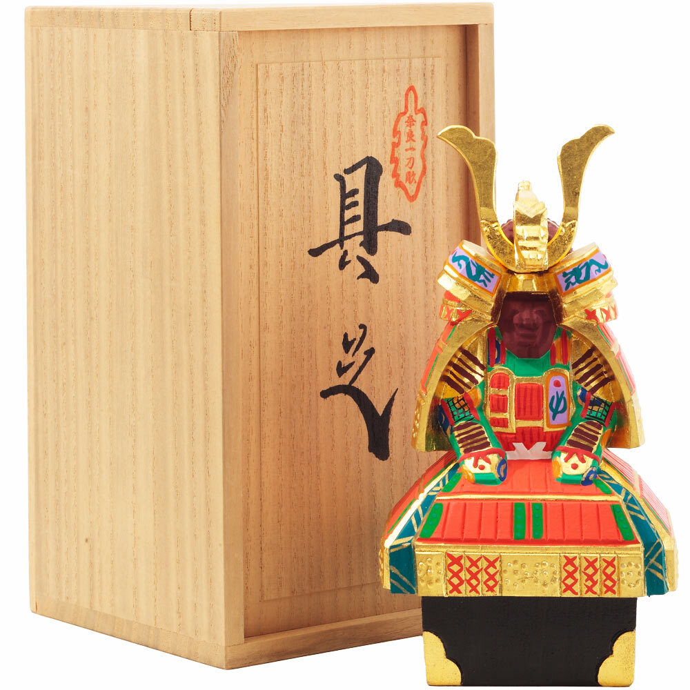 神泉作 奈良一刀彫 具足5号 5G-H21 | つるし・名前旗・小物など