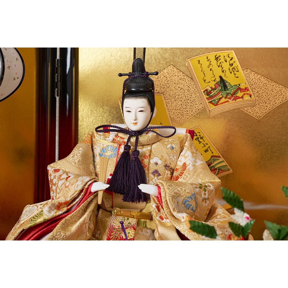 収納三段 平安三賢女付 雛の詩 引き出し式 6HR-N52-Z | 段飾り
