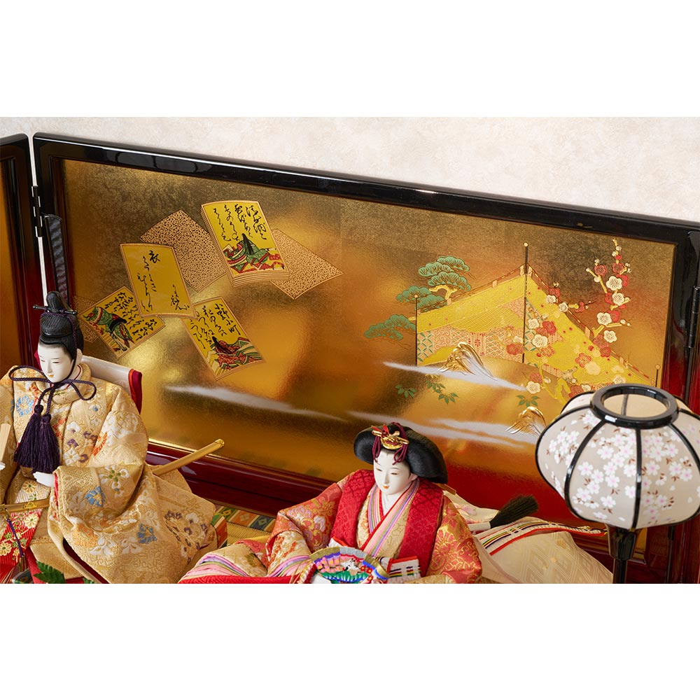 収納三段 平安三賢女付 雛の詩 引き出し式 6HR-N52-Z | 段飾り