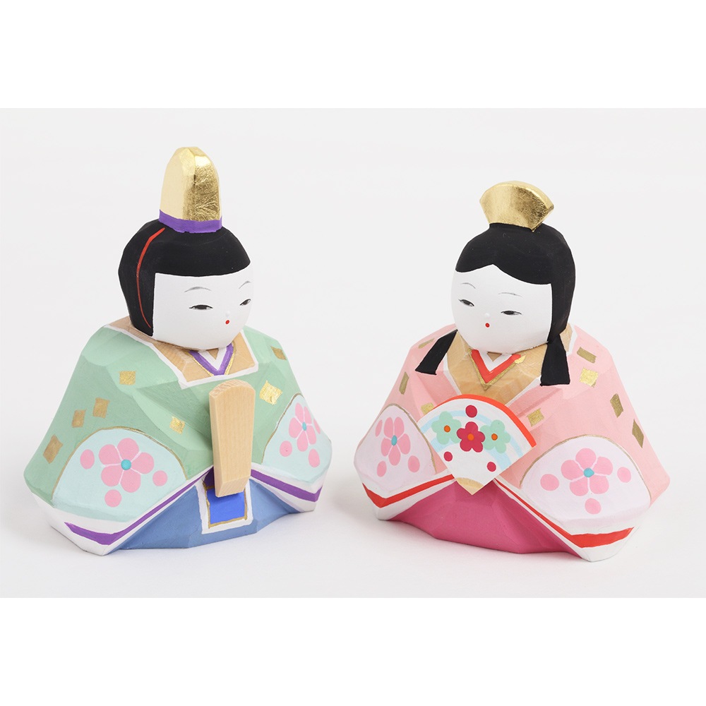 南雲作 伊予一刀彫 琴音十人 6H-I5 | 一刀彫（雛） | 【公式】 人形の