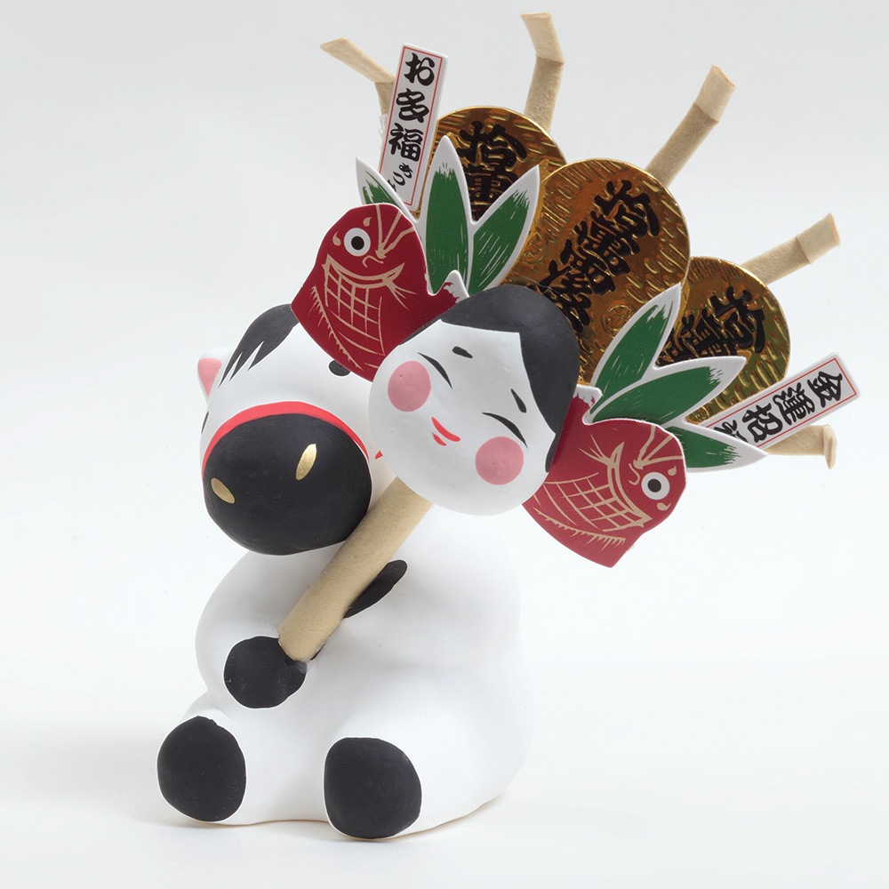 干支小物 R-75 熊手持ち 午 | 付属品・小物他 | 【公式】 人形の久月