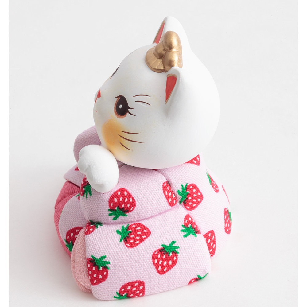 昭和レトロ　招き猫　ペア 昭和レトロ 可愛い猫のペア置物 陶器製 - メルカリ