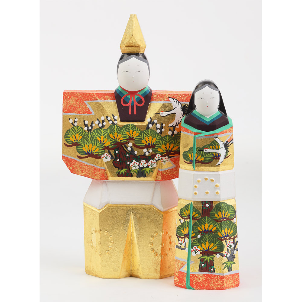 神泉作 奈良一刀彫 6号立雛 4H-I1 | 一刀彫（雛） | 【公式】 人形の久