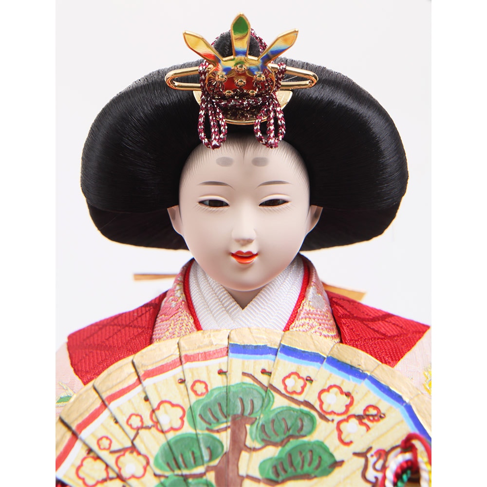 ガラスケース付きひな人形 親王ケース飾り ガラスケース オルゴール付 6H-KK6 | ひな人形