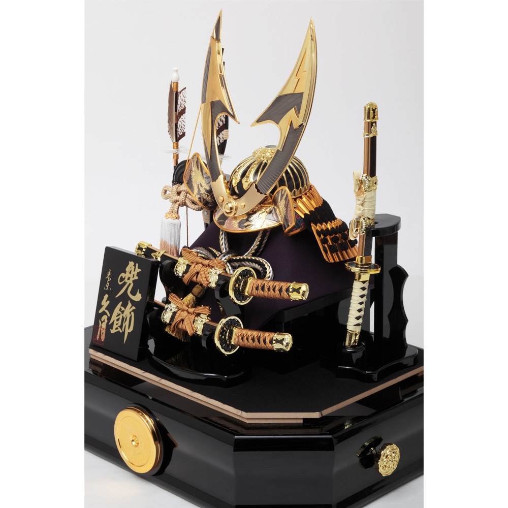 兜ケース飾り ガラスケース オルゴール付 5G-C36-Z | 取付ケース飾り